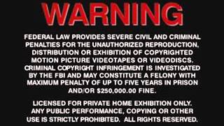 New Line Home Entertainment Warning Screen 1997-2006 VHS Version