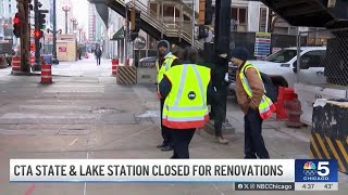 State and Lake CTA station closes for 3-year overhaul