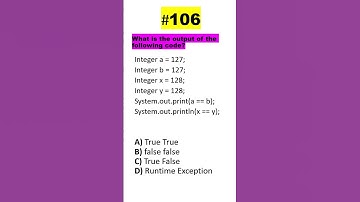 Quiz-106 #crackjavainterview #LearnJava #java #quiz #interview #coding #spring #tricks #programming