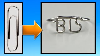 BTS Paperclip Ring Tutorial