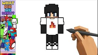 How to Draw Sapnap Minecraft Skin EASY | Step by Step Drawing screenshot 4