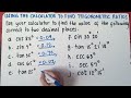 Trigonometric Ratios | Finding a ratio given the angle using the Calculator |