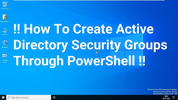 How To Create Active Directory Security Groups With PowerShell !! Managing AD Groups with PowerShell