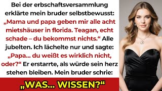 When the inheritance was divided, my brother claimed everything for himself, but I smiled: 'Dad, ...