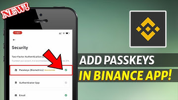 How to Add Passkeys on Binance App in iPhone & iPad!