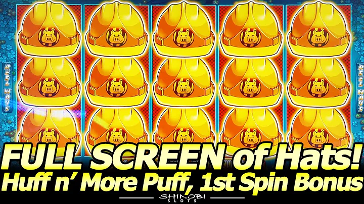 A FULL SCREEN of Hats! NEW Huff n' More Puff slot ...