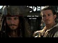 Jack Sparrow and Will Turner being an comedic duo