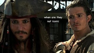 Jack Sparrow and Will Turner being an comedic duo