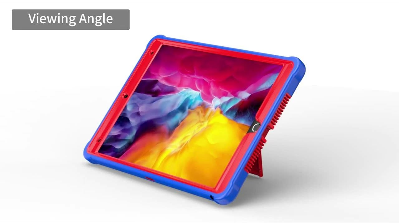 Spider Texture Silicone Hybrid PC Tablet Case with Shoulder Strap