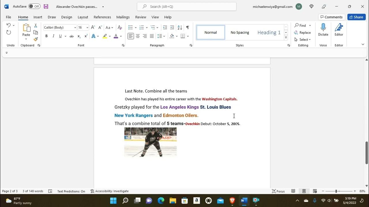 Ovechkin Passes Gretzky's 894 goals in the 2025 season a 5th related