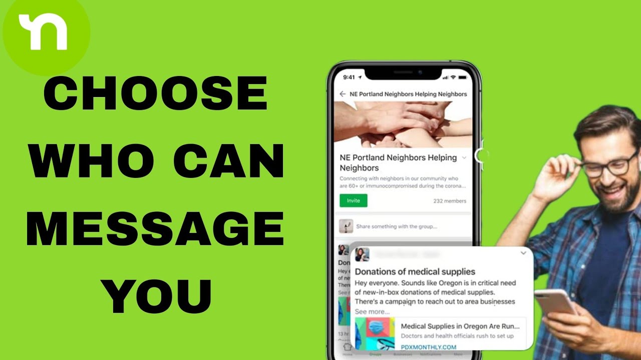 How To Choose Who Can Message You On Nextdoor App