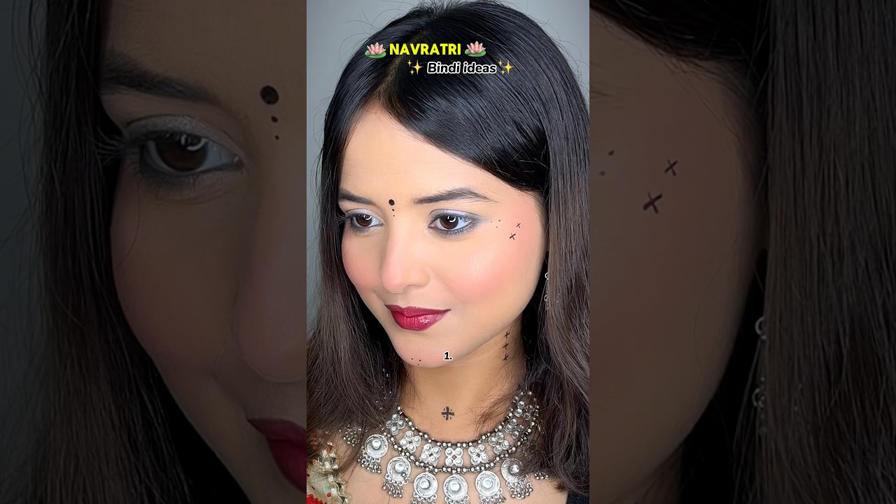 Navratri Bindi ideas✨
