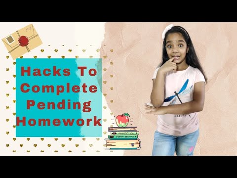 How To Complete Pending Homework I Hacks To Complete The Pending Work  | Pravya Vlogs