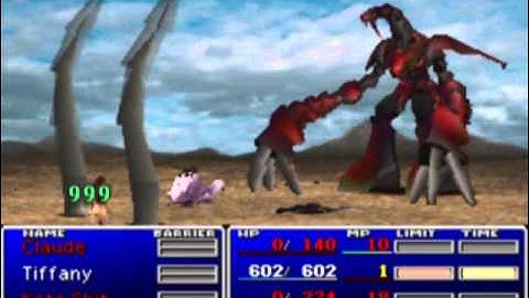 FFVII - Level 7 Tifa vs Ruby Weapon (Physical Attacks Only)