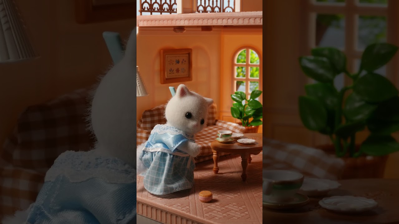 【シルバニア】🛋️ペルシャネコファミリー🛋️〈公式〉#shorts #シルバニアファミリー #miniature
