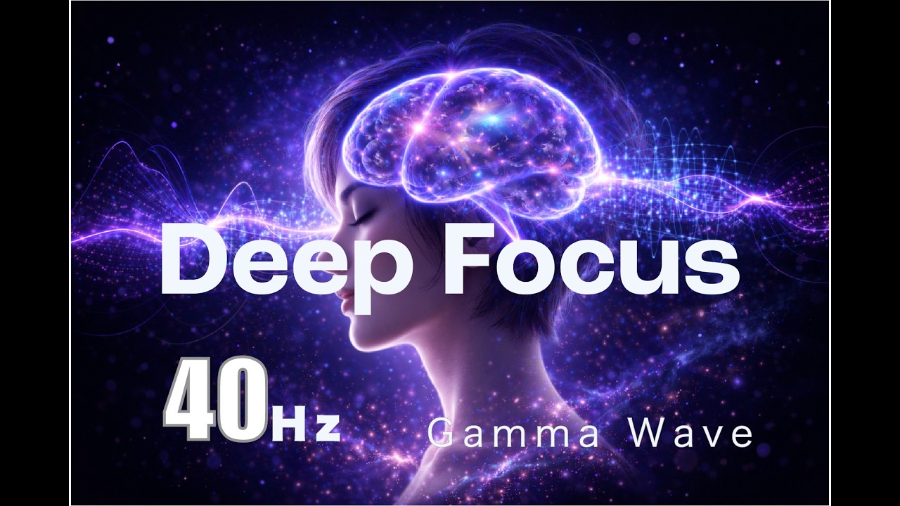 Deep Concentration Music - 40Hz | ADHD Focus Support, Study & Productivity