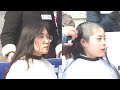 韓国女子学生 抗議剃髪 別アングル 여성도 삭발식 현장 Korean female students shave their heads in protest Another angle