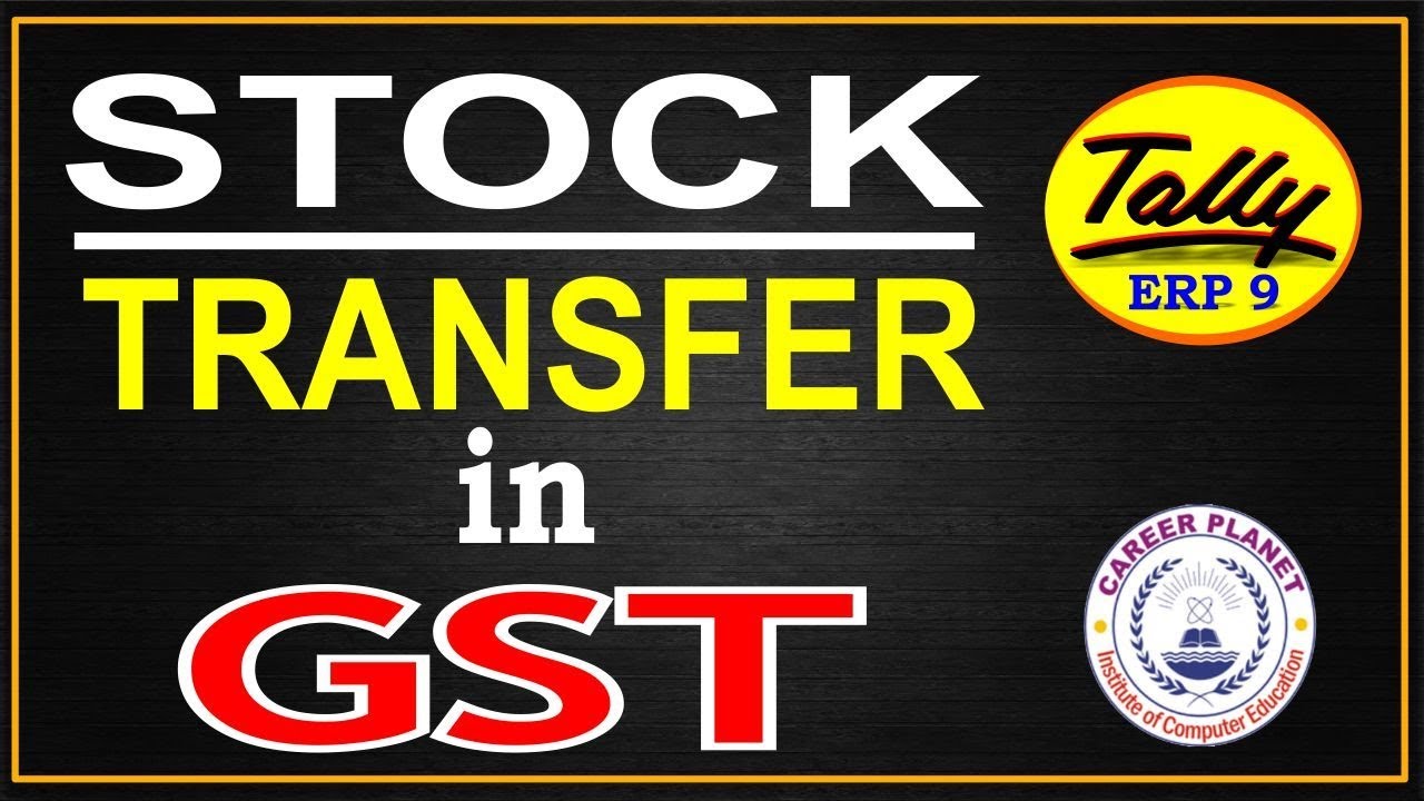 Branch stock transfer under GST in Tally ERP 9 Part105Learn Tally ERP