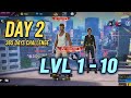 Day 2 🔥 365 Days Free Fire Challenge | Level 1 to 10 | 7 Years Old ID 😱 #freefire #viralvideo 