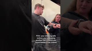 she noticed fast 😬#cheater #cheatingwife #cheating #caughtcheating #fyp