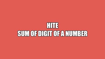 Sum of Digits in a Number Code Using |FUNCTION |SUB| QBASIC | SEE Exam