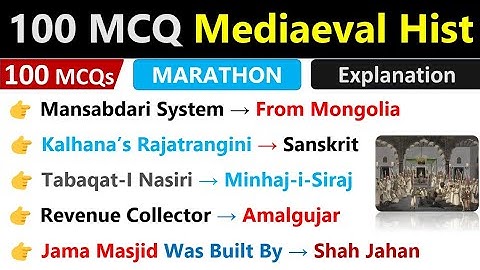 Top 100 Mediaeval History MCQs | Mediaeval History GK MCQs | History GK MCQs Questions And Answers