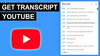 How To Get Transcript From YouTube Video (2024)
