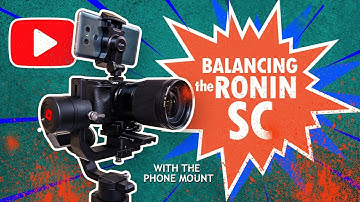 How to BALANCE the DJI RONIN SC with the phone mount. (why is it so hard?)
