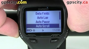 The Auto Scroll in Run Mode on the Garmin Forerunner 910XT