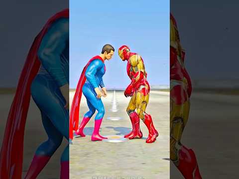 ايرون مان اتحدي سوبرمان الشجاع ياتري مين يكسب  سبايدرمان 6   6