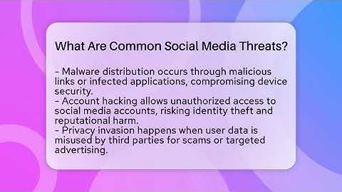 What Are Common Social Media Threats? - Everyday-Networking