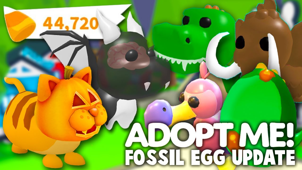 Adopt Me Fossil Egg Release Date Soon Everything You Need To Know Fossil Egg And Halloween 2020 Youtube - roblox adopt me fossil egg update