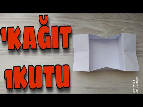 Video: Kağıt Kutu Nasıl Yapılır? Bir DIY Oluklu Kağıt Zanaat Yapma Süreci