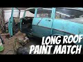 Paint Matching the 1956 Chevy Long Roof - Rust Repair is COMPLETE