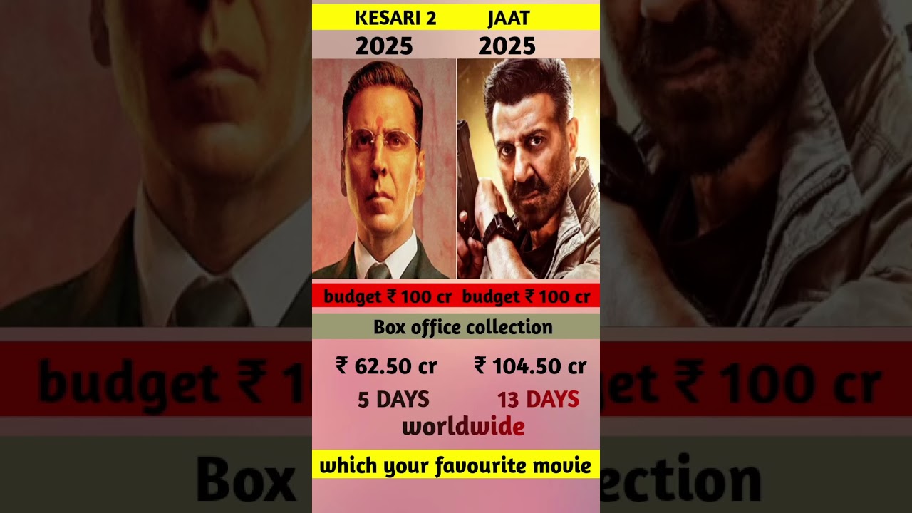 kesari 2 vs jaat movie box office collection | kesari 2 vs jaat collection 🔥
