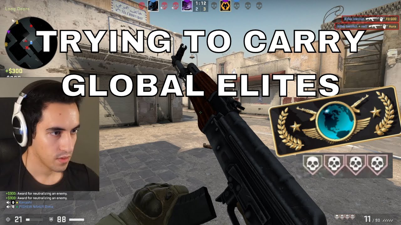 Dust 2 Global Elite Rank Competitive Gameplay 1440p - YouTube