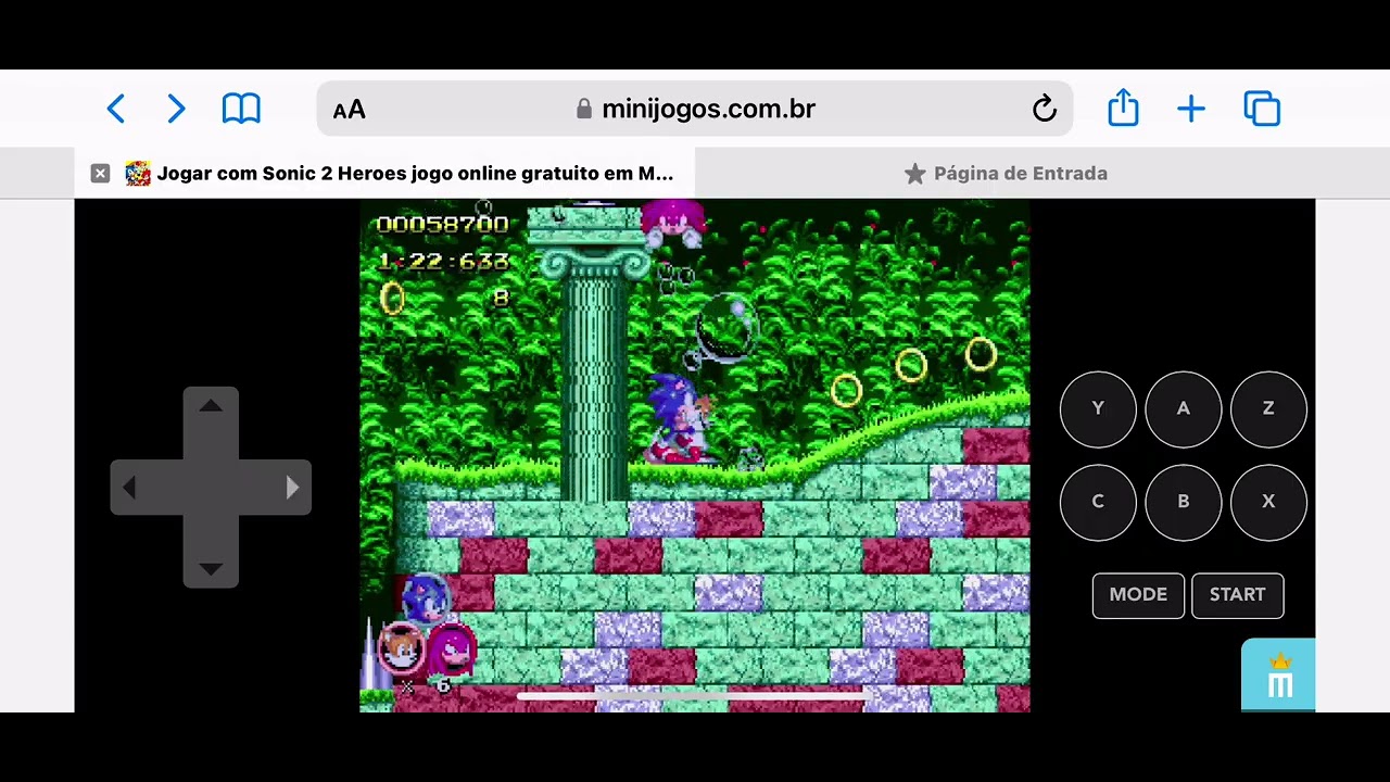 SONIC 2 HEROES jogo online gratuito em