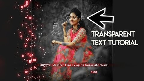 How to add or edit transparent text in a Avee music player templates | Ishakkt tech