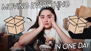 MOVING MY WHOLE LIFE IN ONE DAY?! (Moving Vlog)