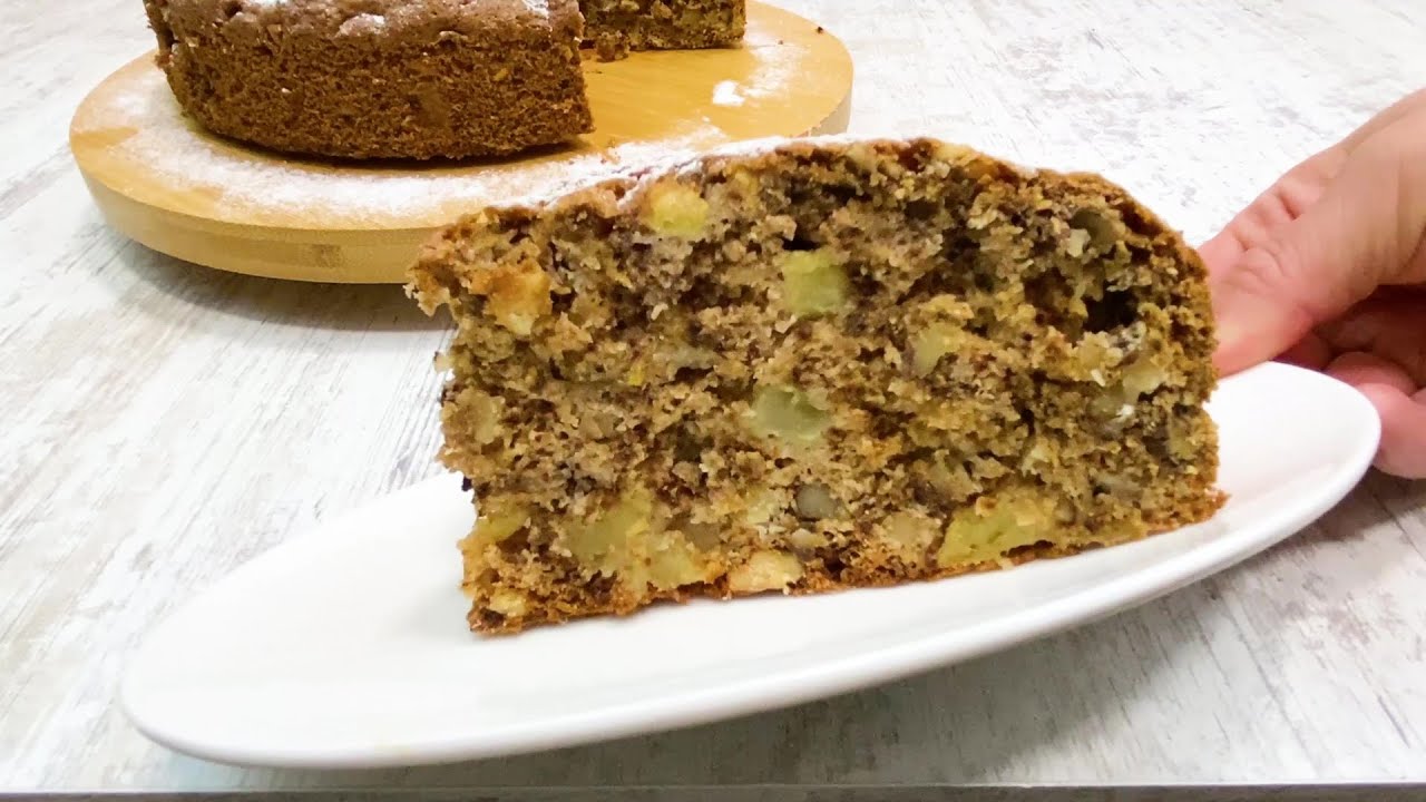 Ich habe mich einfach in diesen Kuchen verliebt! Äpfel und Walnüsse - lecker und schnell! | lecker mit Ann