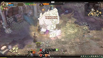 Tree of Savior iCBT2 Fencer slaying quest boss (Stonefroster)