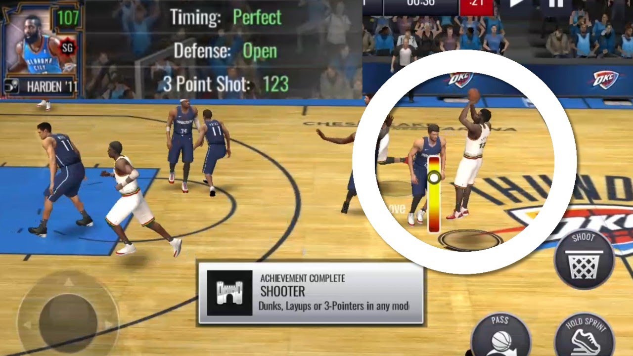 BOOSTING JAMES HARDENS THREE POINTER TO 123 IN NBA LIVE MOBILE 20 GAMEPLAY!!!