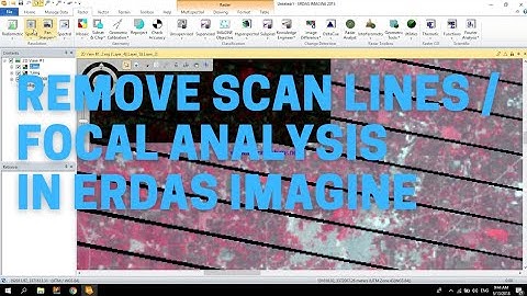 How to perform focal analysis in ERDAS imagine | Focal Analysis | Remove Landsat 7 Black Scan Lines