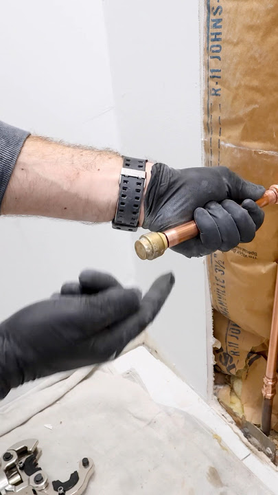 Copper Pipe Capping Tip - #shorts #plumbing #homerepairtutor