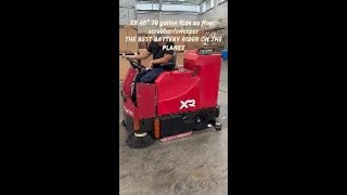Model 40 XR Factory Cat Floor Scrubber Sweeper: 8-Hour Runtime!