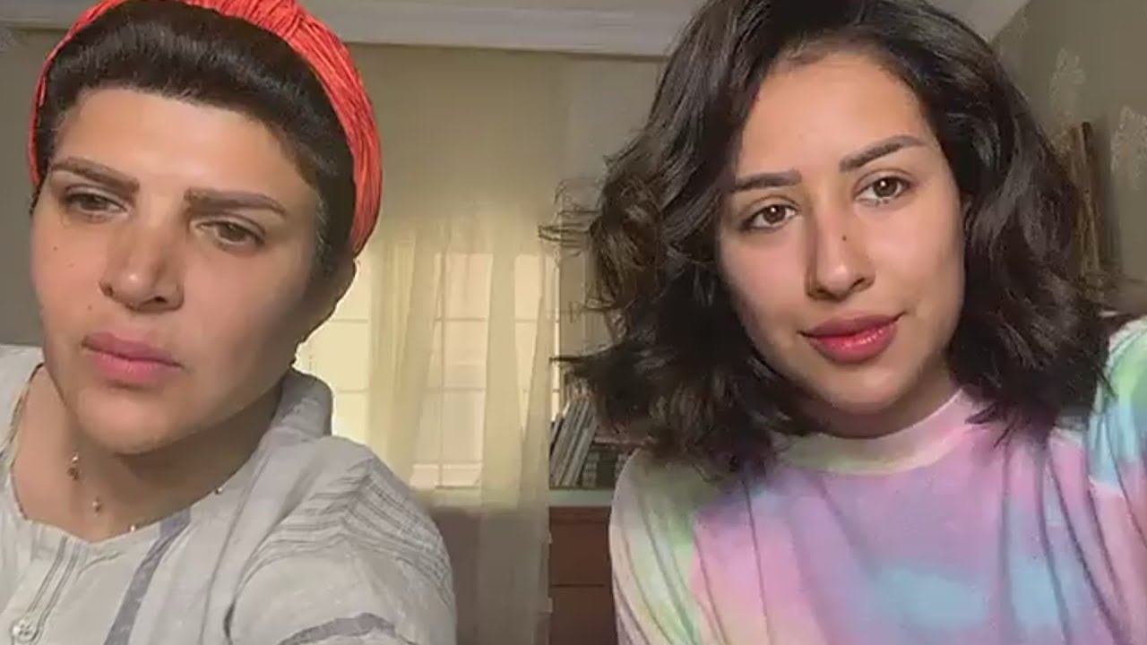 تحدي فرح الهادي وغدير السبتي اسرع وحده تسوي مكياج😆