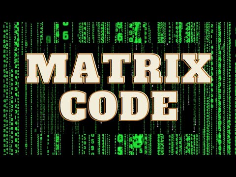 How to make the falling 'Matrix' code in notepad