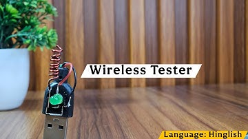 DIY Wireless Tester with BC547 Transistor, LED & USB 🔌✨ Build Your Own in Minutes!