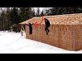 I CAN'T BELIEVE SHE DID IT! | Strapping Roof For Metal on Off Grid Cabin up on the Mountain
