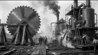 The Steam Sawmill Machine That Turned Trees Into Lumber in Seconds… and Killed Its Crews